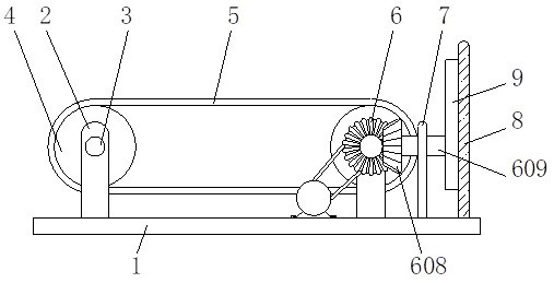 Hay cutting device for dairy cow breeding