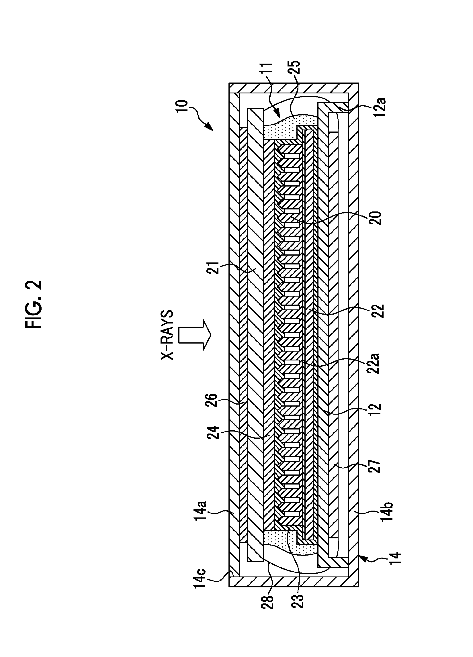 Radiological image detection apparatus