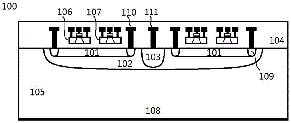 A radiation detector crosstalk isolation and radiation hardened pixel structure and its manufacturing method