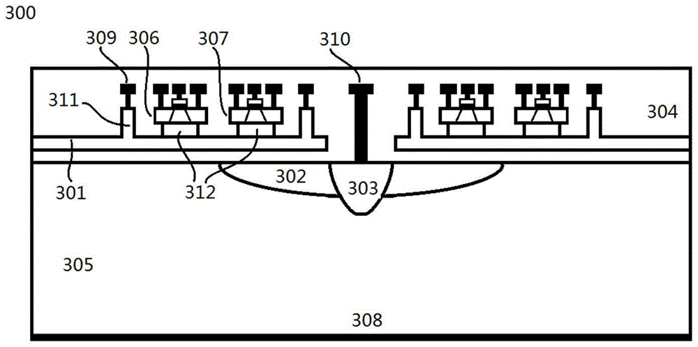 A radiation detector crosstalk isolation and radiation hardened pixel structure and its manufacturing method