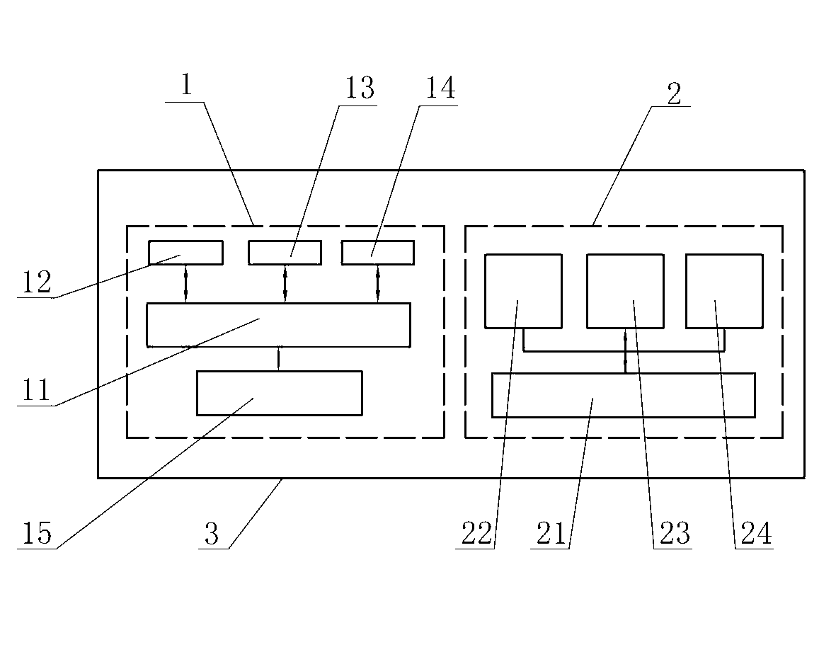 Adapter with self-checking circuit and system interface integrated structure