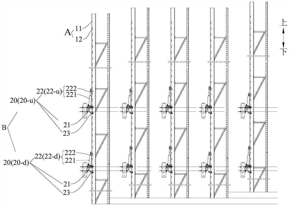 Climbing frame jacking system, building machine and climbing frame jacking control method