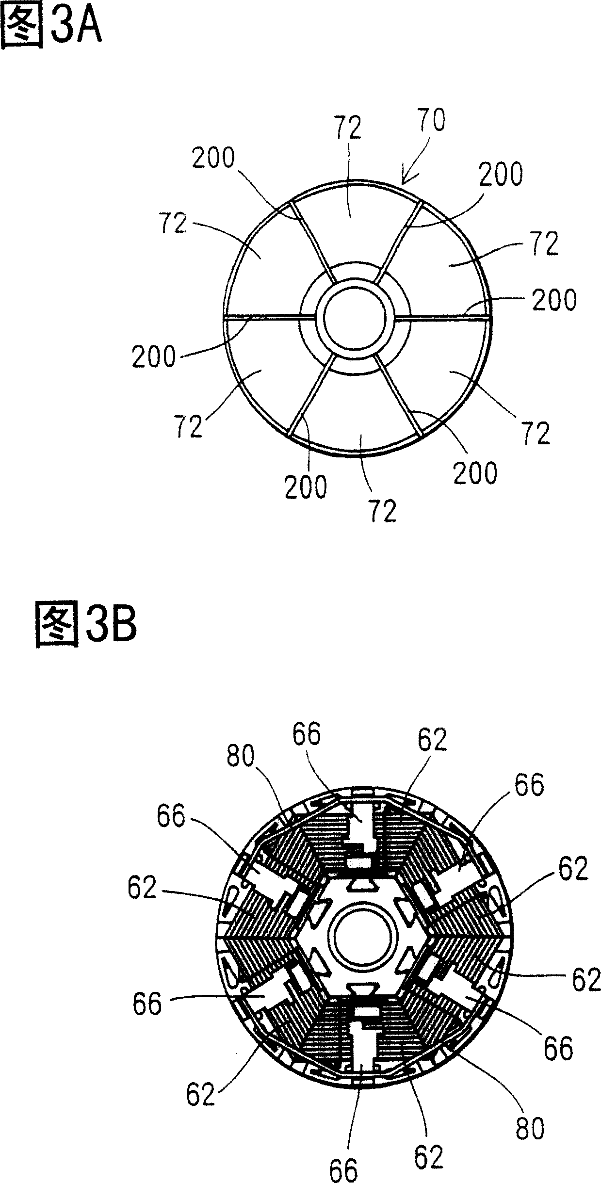 Fuel pump of compact structure for use in high torque