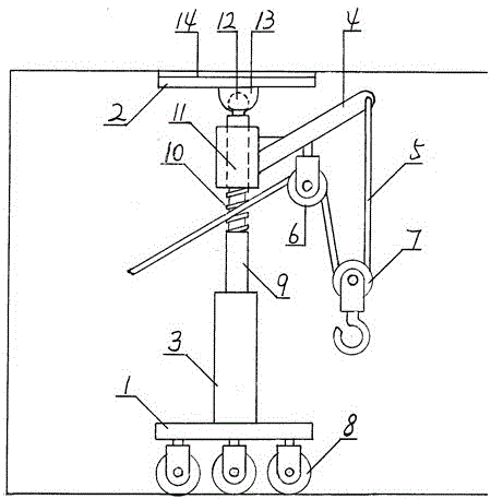 Manufacturing and use method for screw type domestic crane