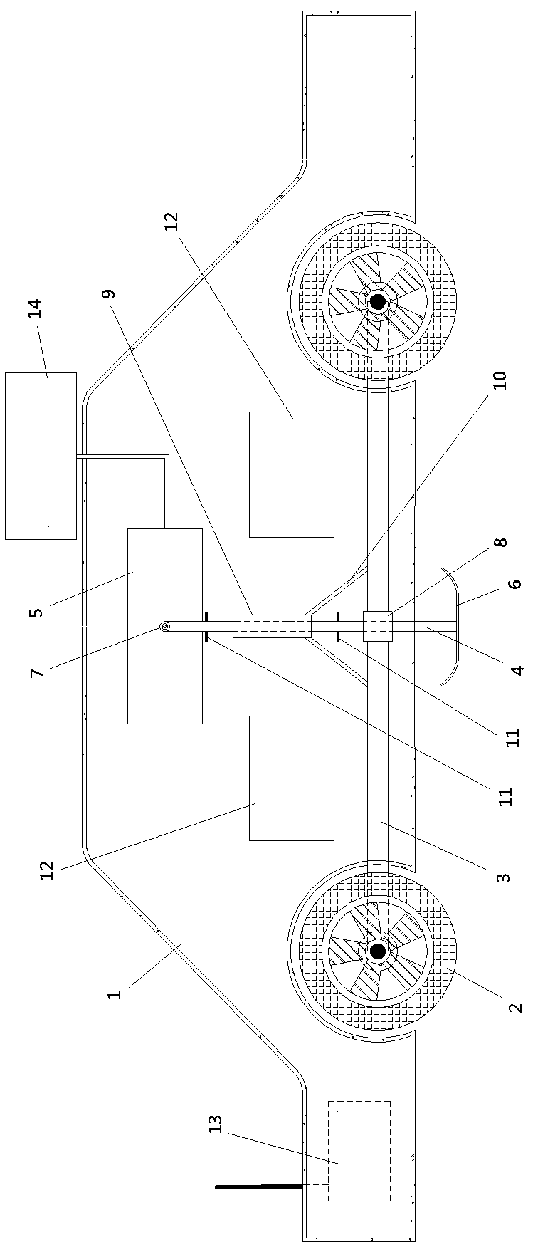 Road surface flatness testing vehicle and method