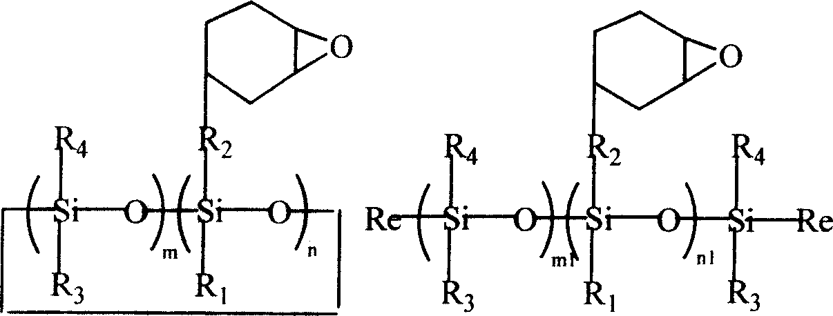 Ultraviolet and high temperature aging resistant organic silicon epoxy resin composition used for luminescent diode encapsulation