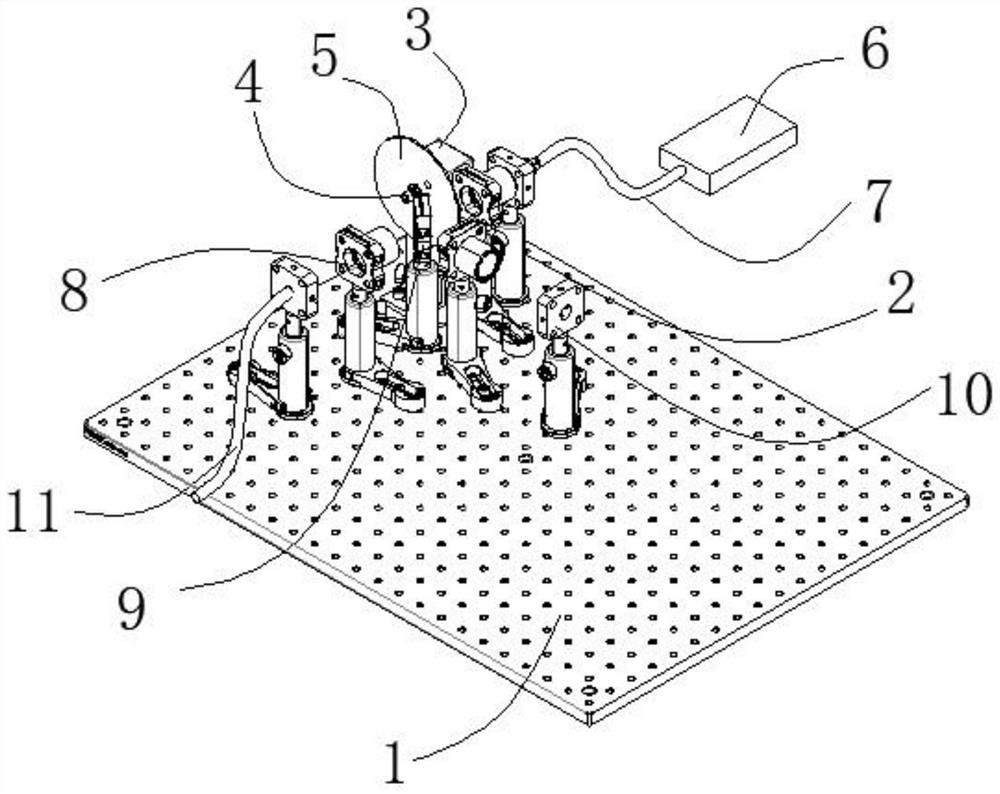 Integrated light path device capable of detecting and controlling light intensity