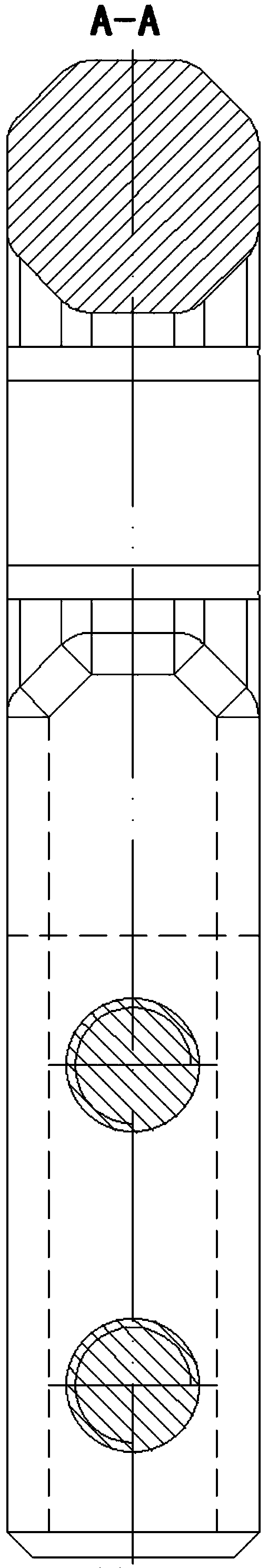 Medical drug material conveying omega-shaped double bolt closed transmission system