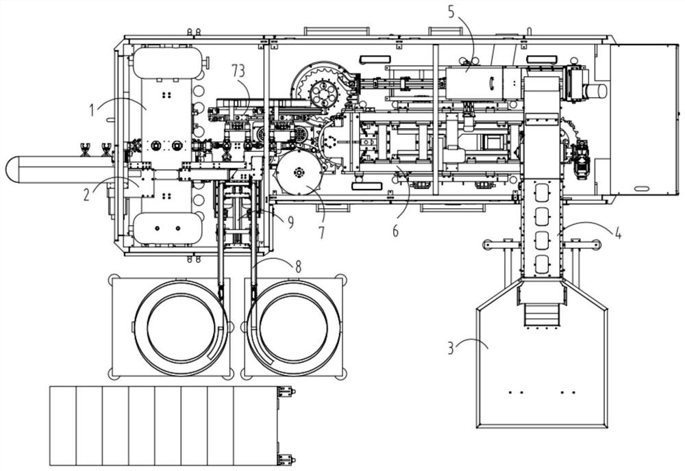 A kind of handle bottle automatic blowing system and method thereof