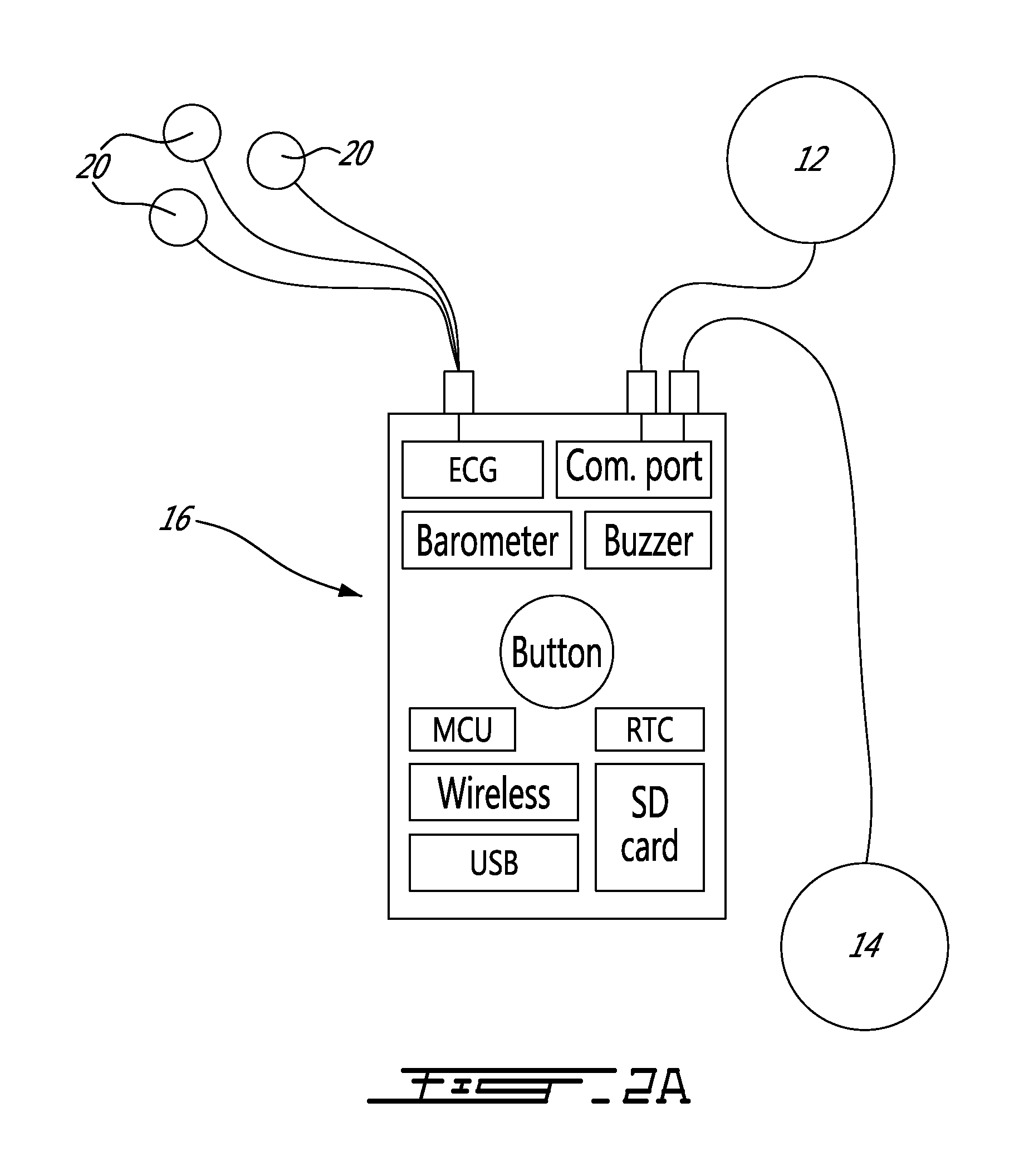 Activity, posture and heart monitoring system and method