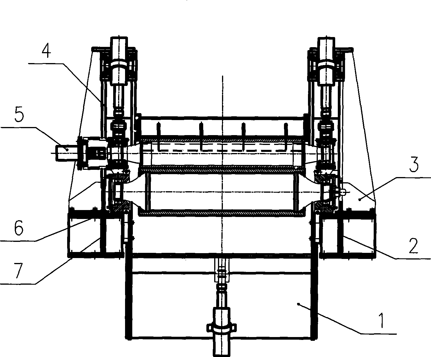 Guiding pinch straight head roll device