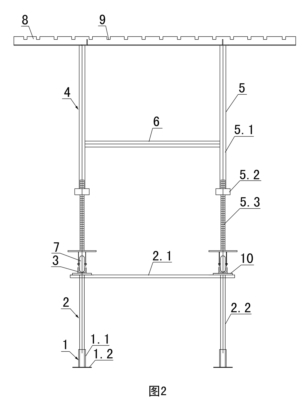 Integrated binding and locating device of single-box double-chamber full span box girder reinforcing steel bar