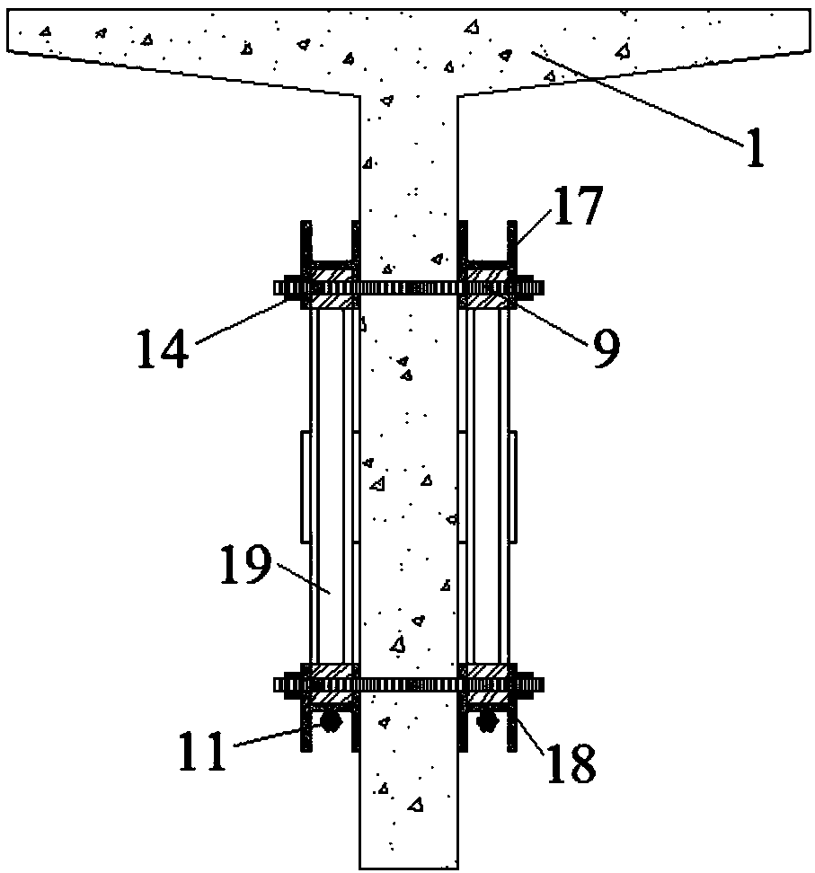 Prestress Bailey beam for reinforcement and construction method thereof