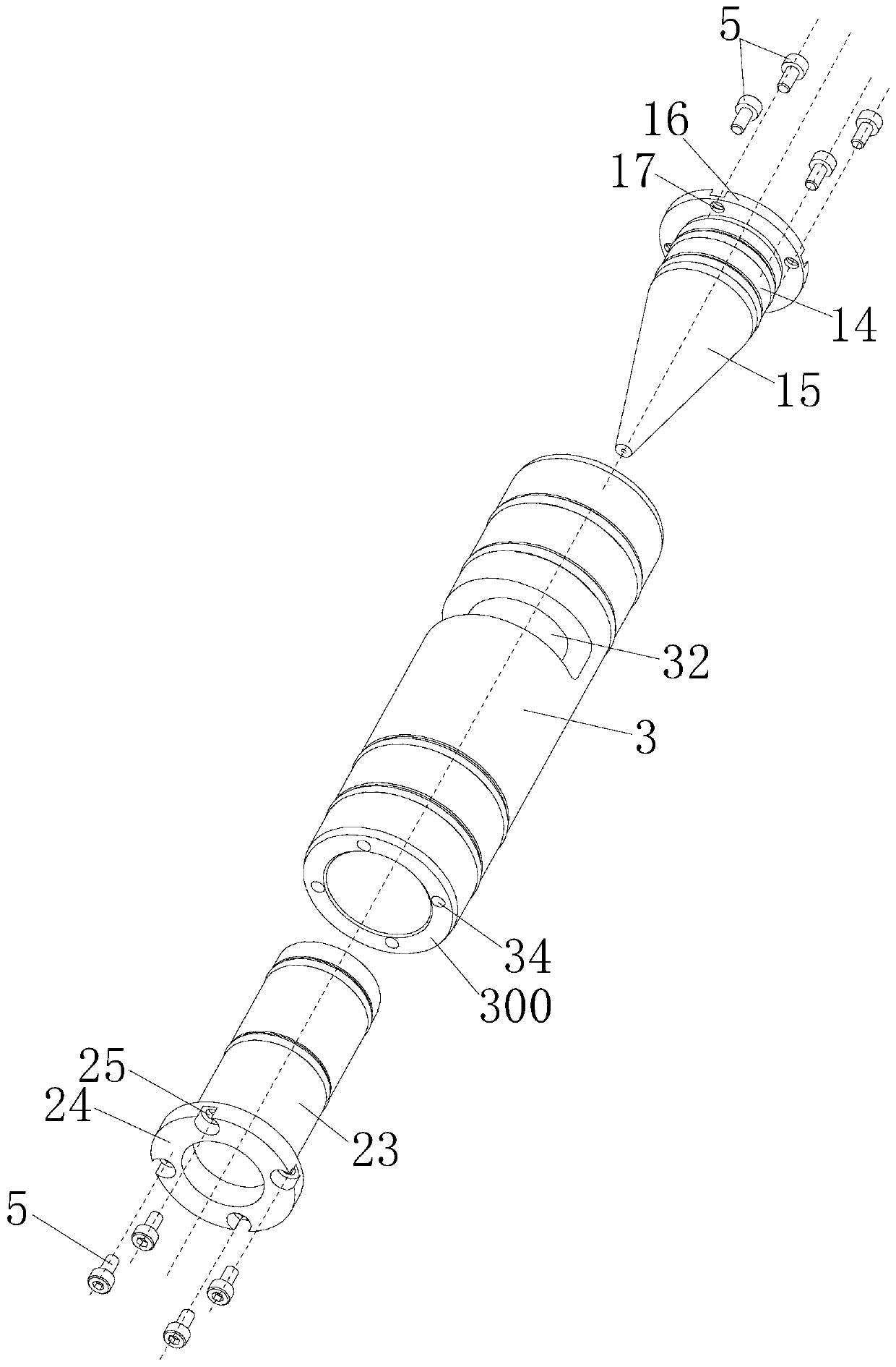 Ejector and fuel cell hydrogen inlet adjusting and hydrogen-returning device applying same