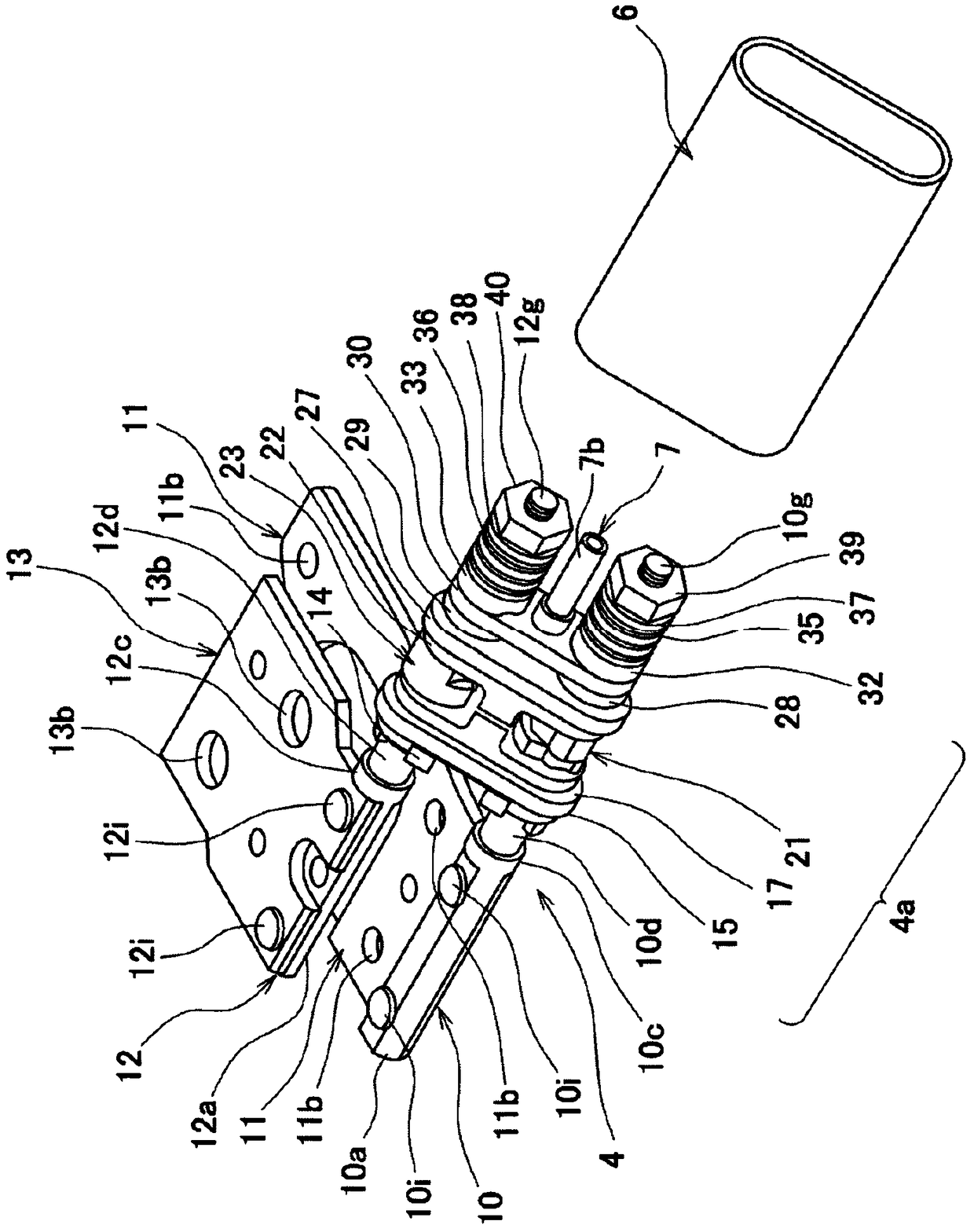 Biaxial hinge and terminal machine using the biaxial hinge