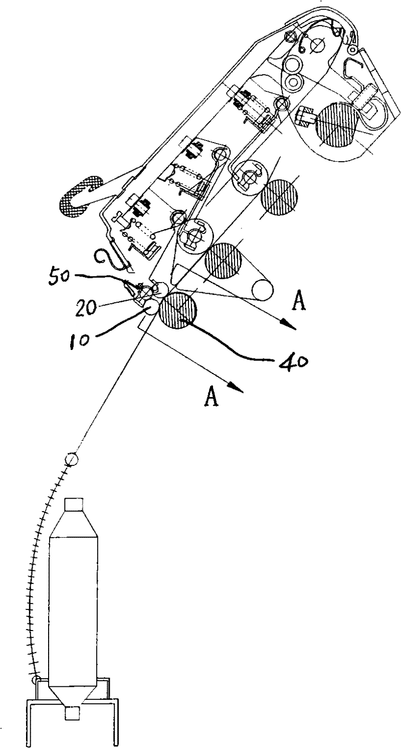 Self-paralleling front rubber roll apparatus