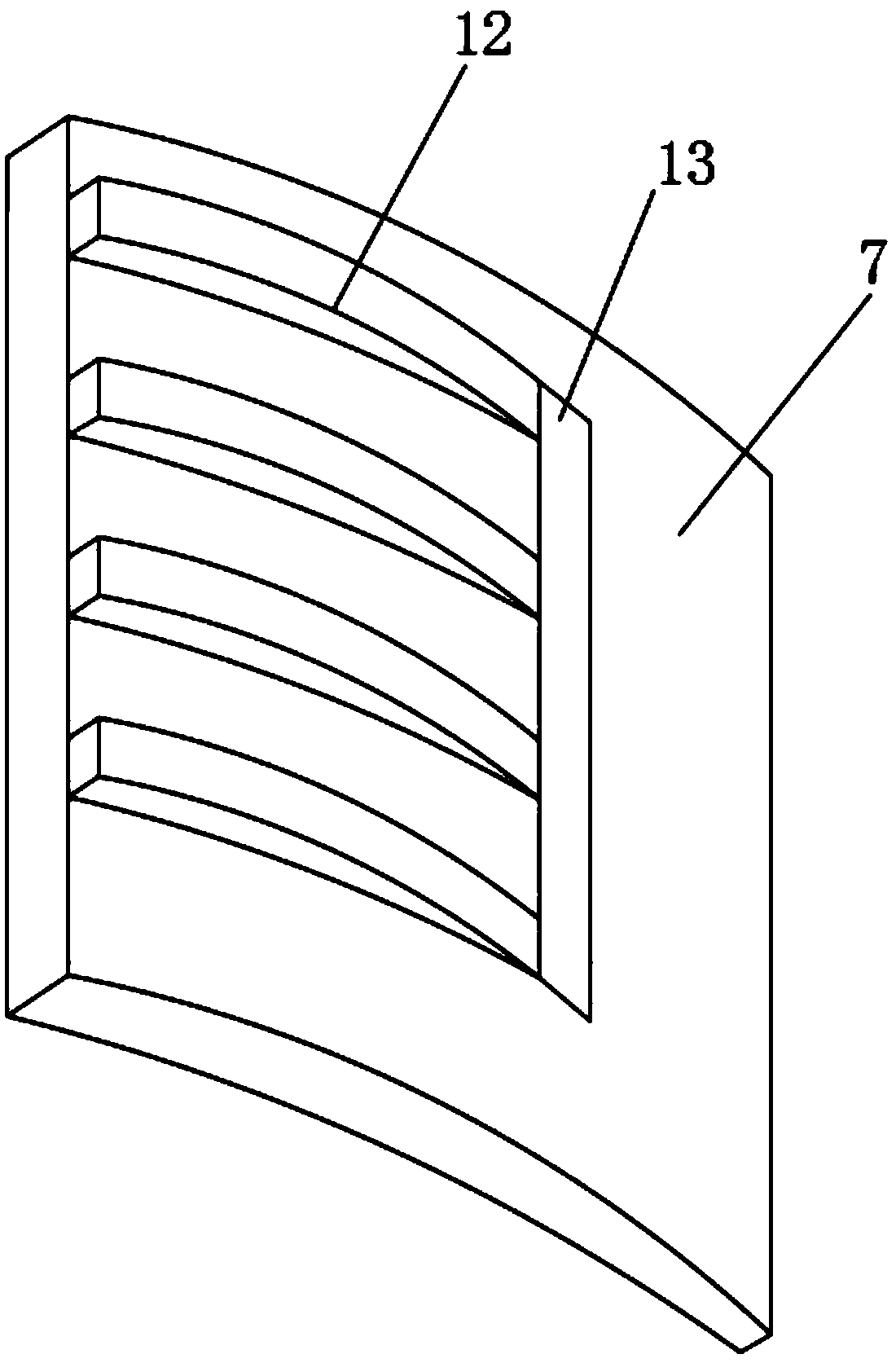 Rotary tilling structure of agricultural rotary cultivator