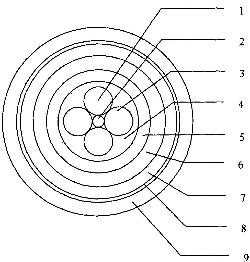 Photoelectric composite cable for aerostat