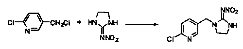 Synthesis method of imidacloprid as insecticide