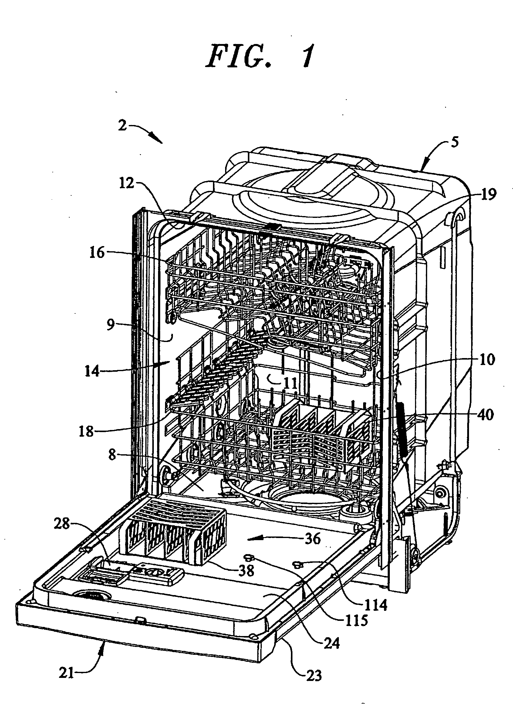 Utensil holder assembly for a dishwasher