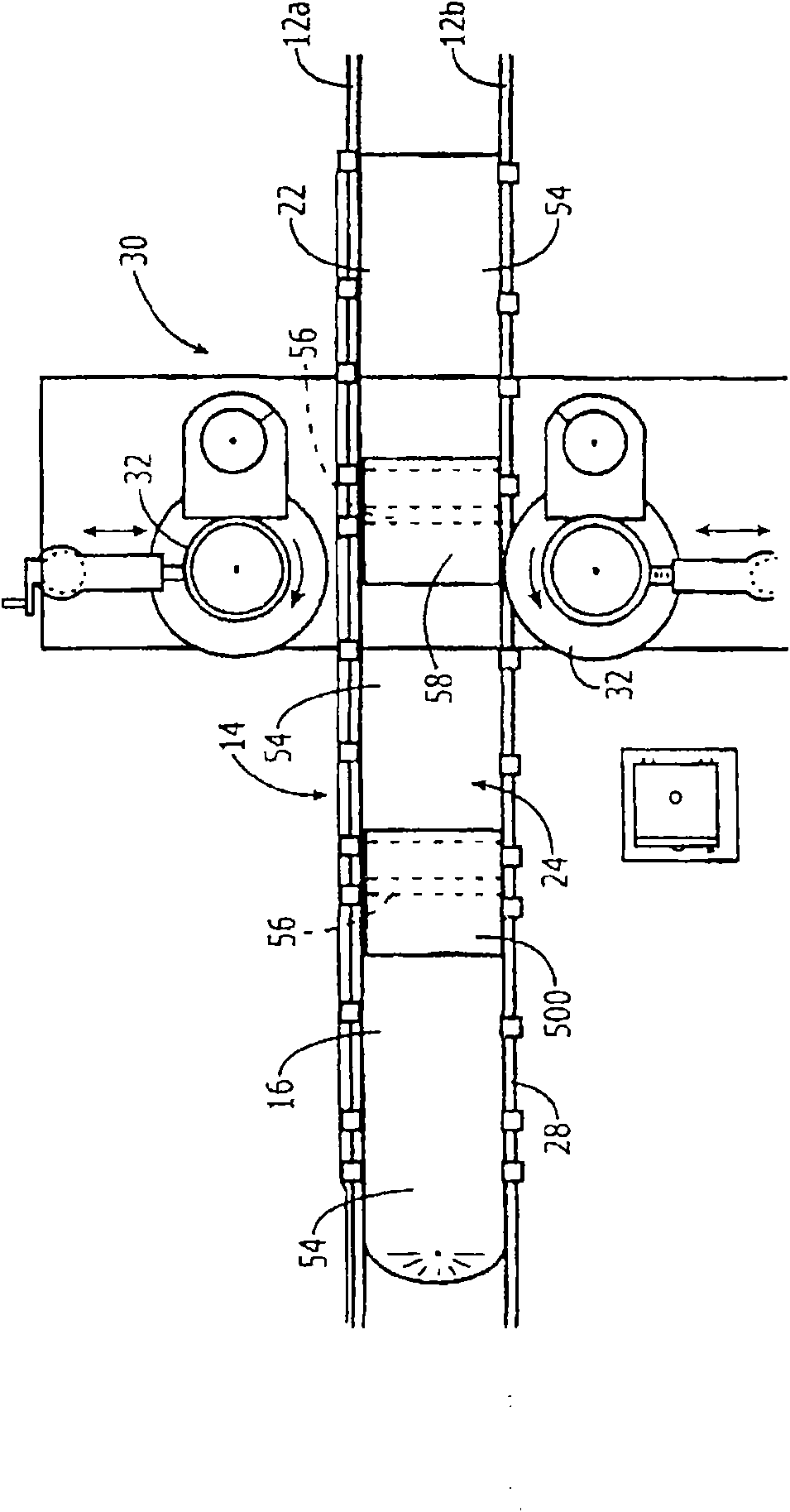 Method of controlling a rail transport system for conveying bulk materials
