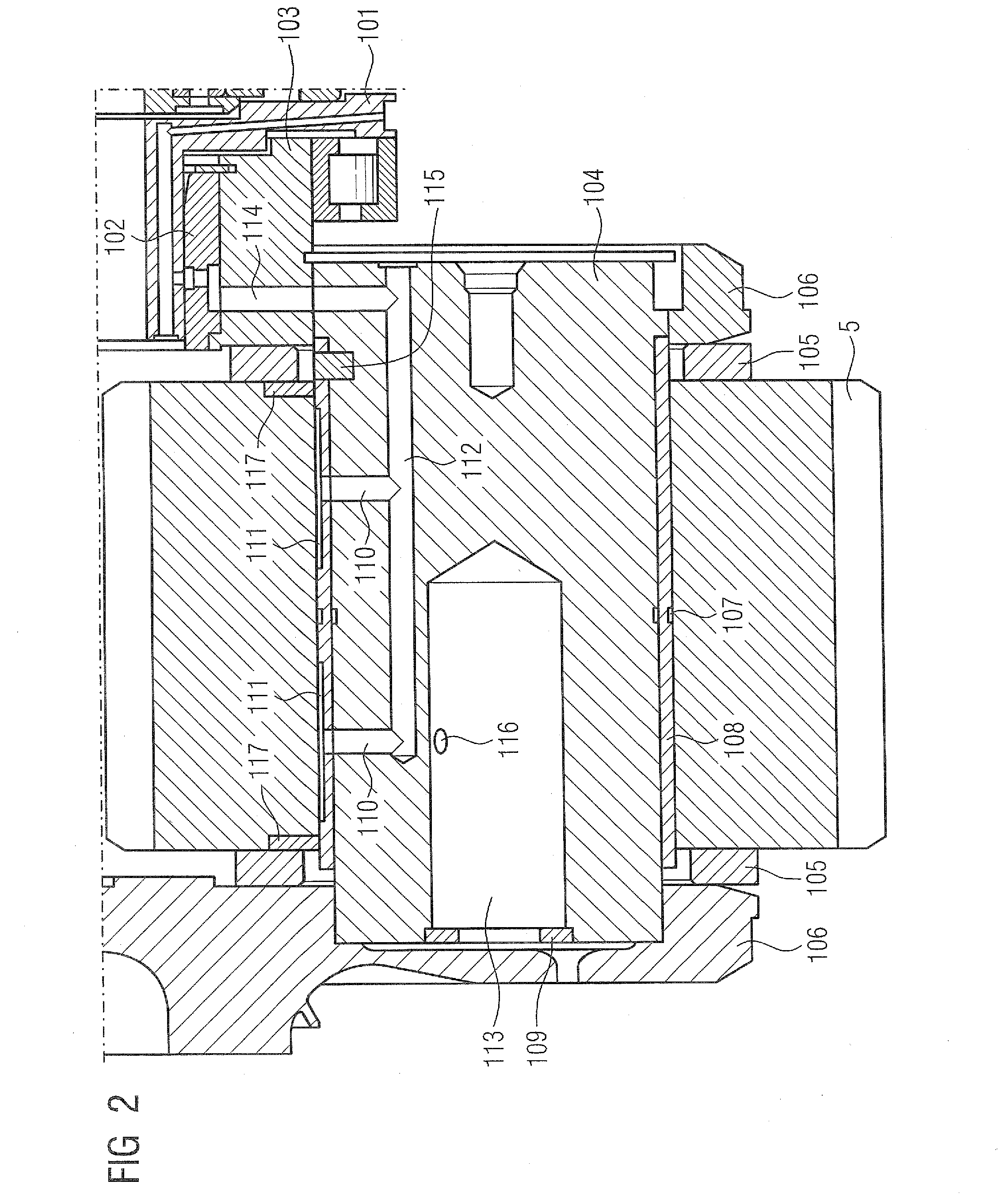 Planetary gear mechanism for a wind power plant