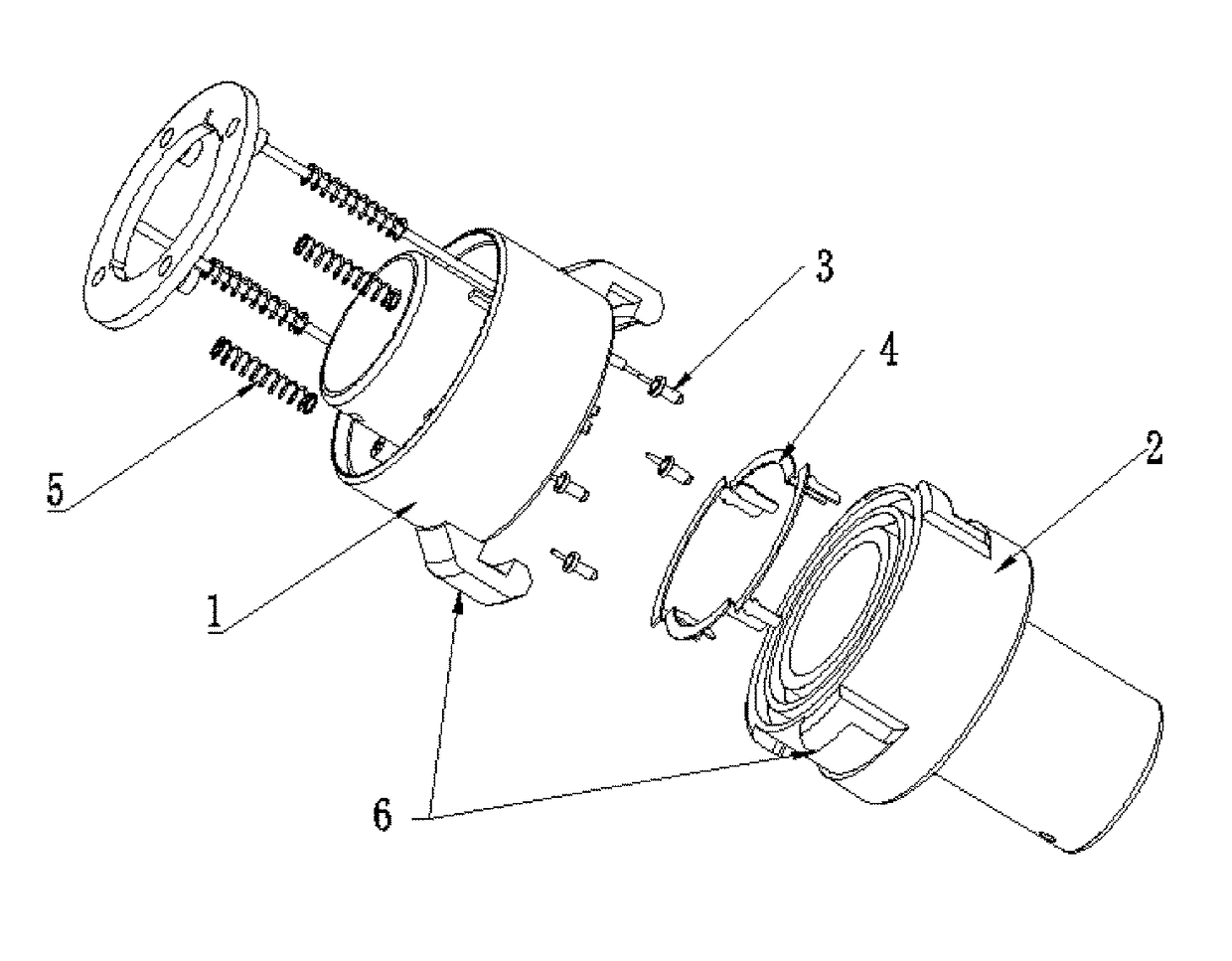 Electrical connector for Christmas lamp trees