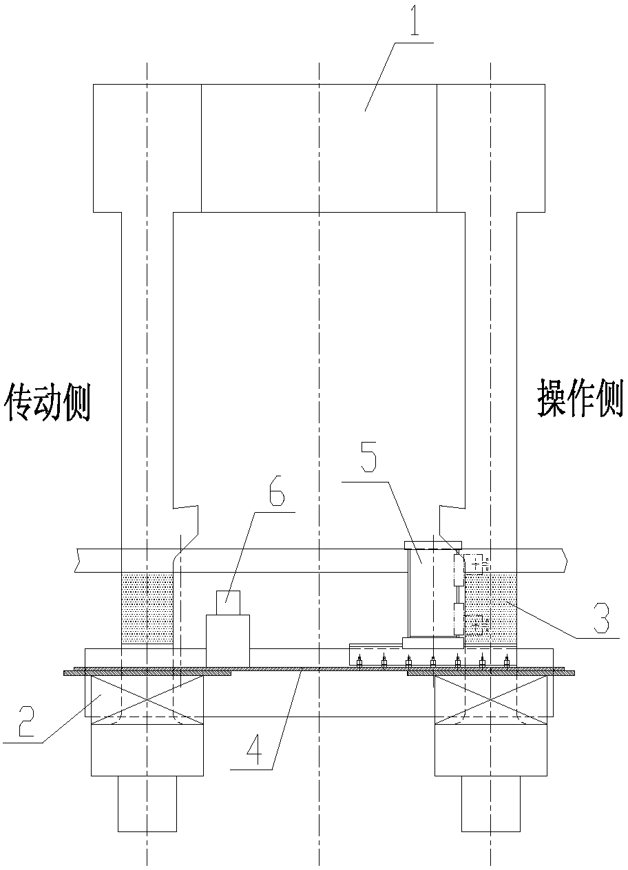 Online repair method for window rolling stress surfaces of rack archways of hot continuous rolling units