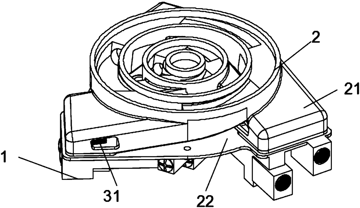 Upper air inlet furnace end capable of adjusting air intake