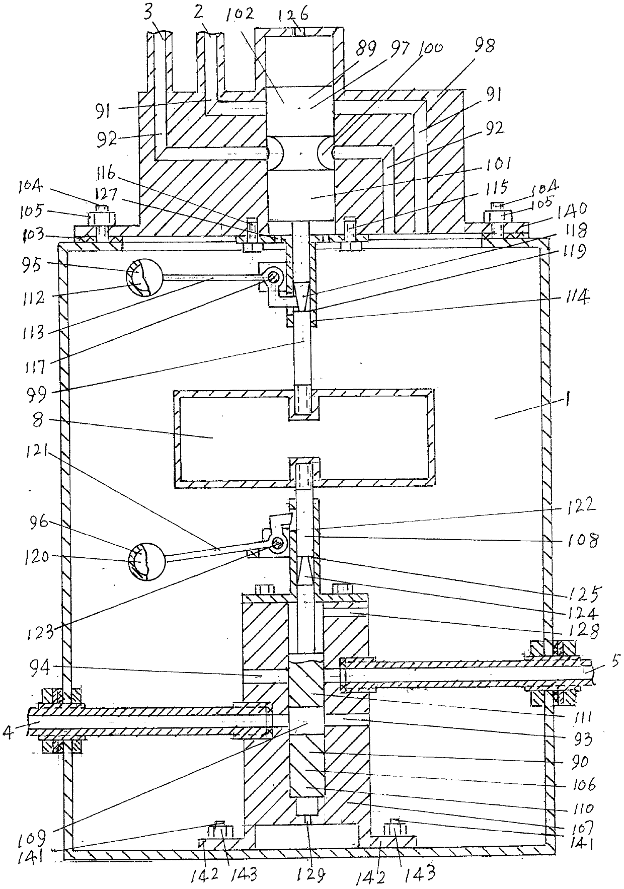 Water-gas mutual pressure tank and water lifting system with the water-gas mutual pressure tank