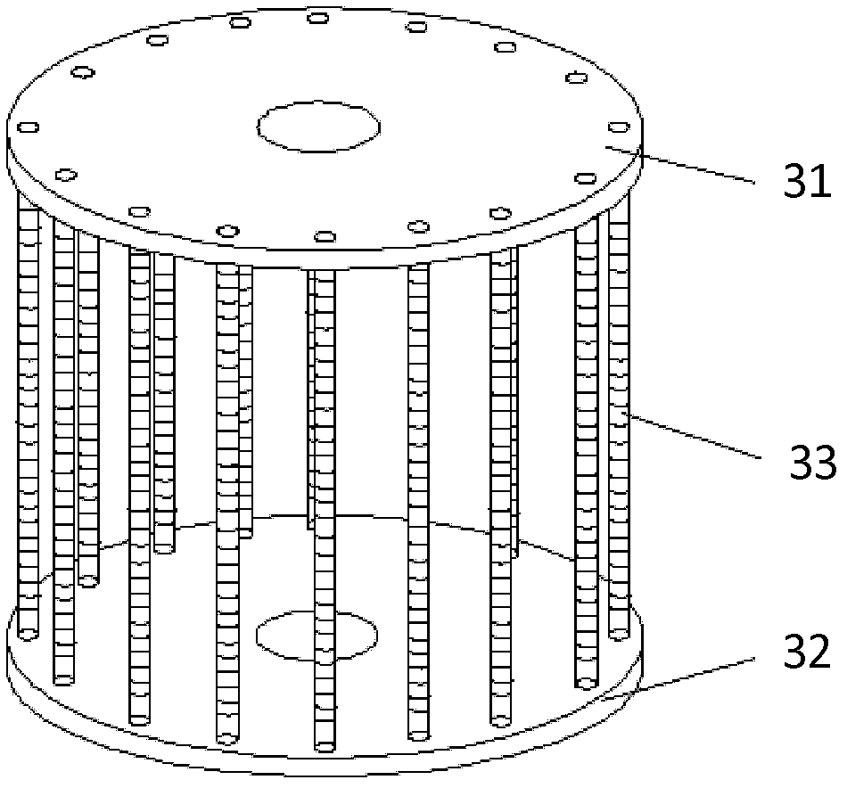 Device and method for depositing film on SiC fiber surface