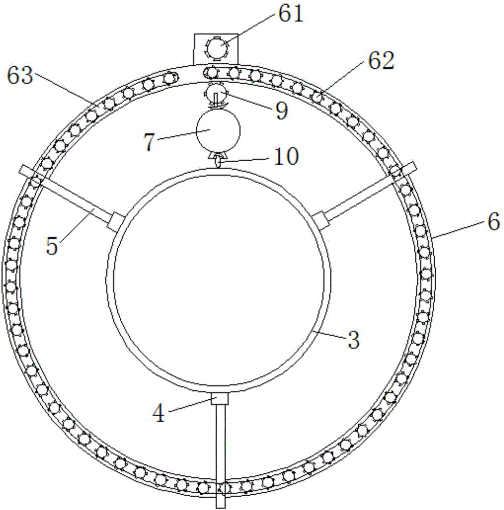 On-site X-ray rolling radiographic device for pipeline