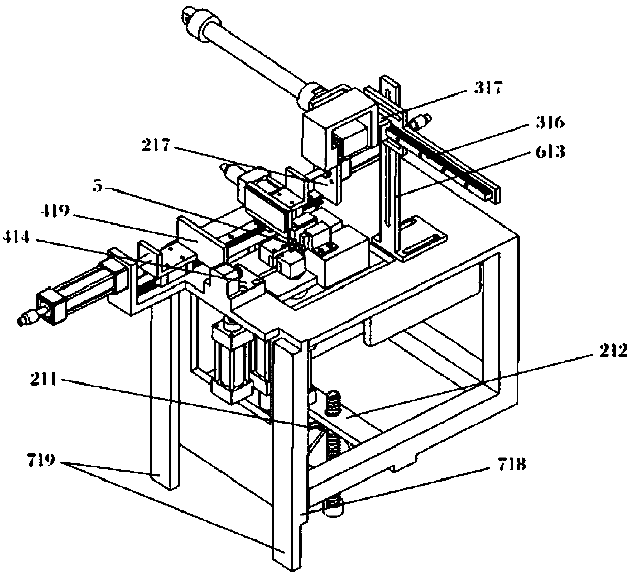 Full-automatic looping and butt-welding integrated machine