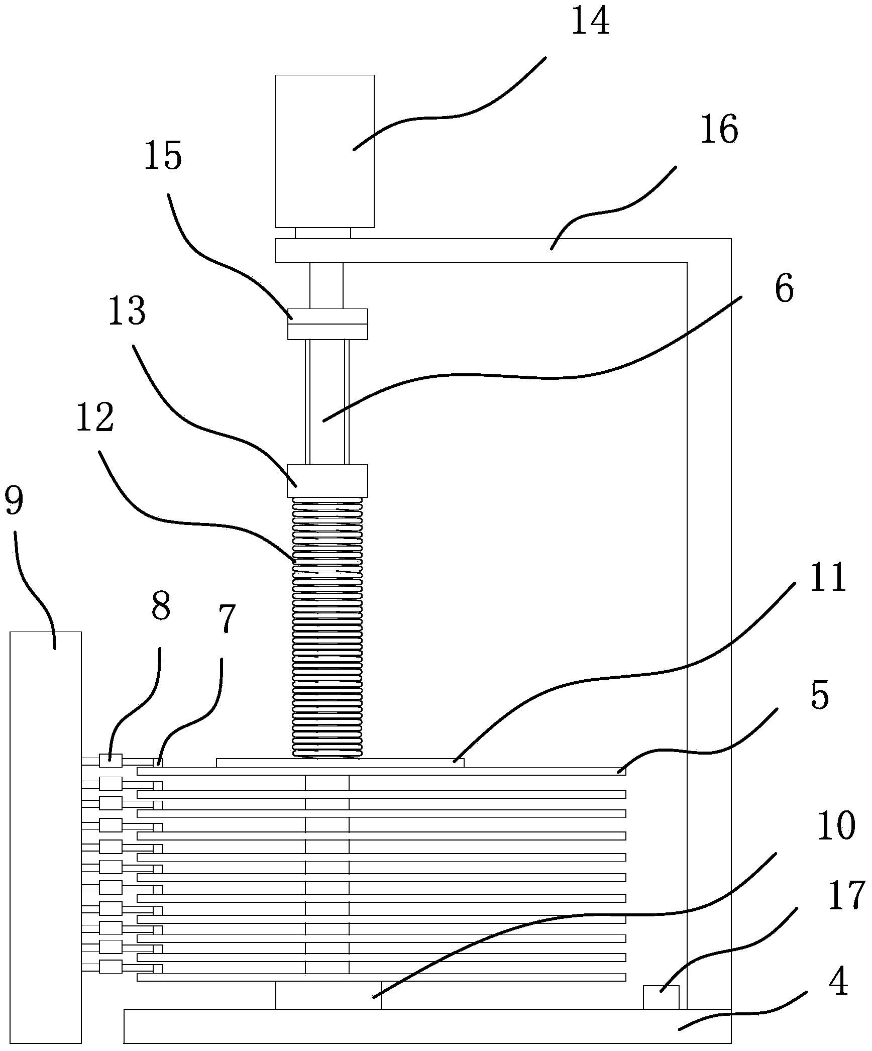 Marsh gas production system of marsh gas tank with drive mechanism