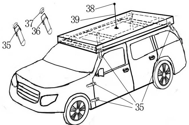 Device capable of enlarging size of passenger car