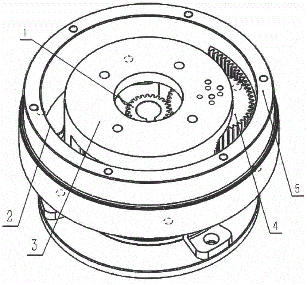 A gear ring rotation limiting mechanism