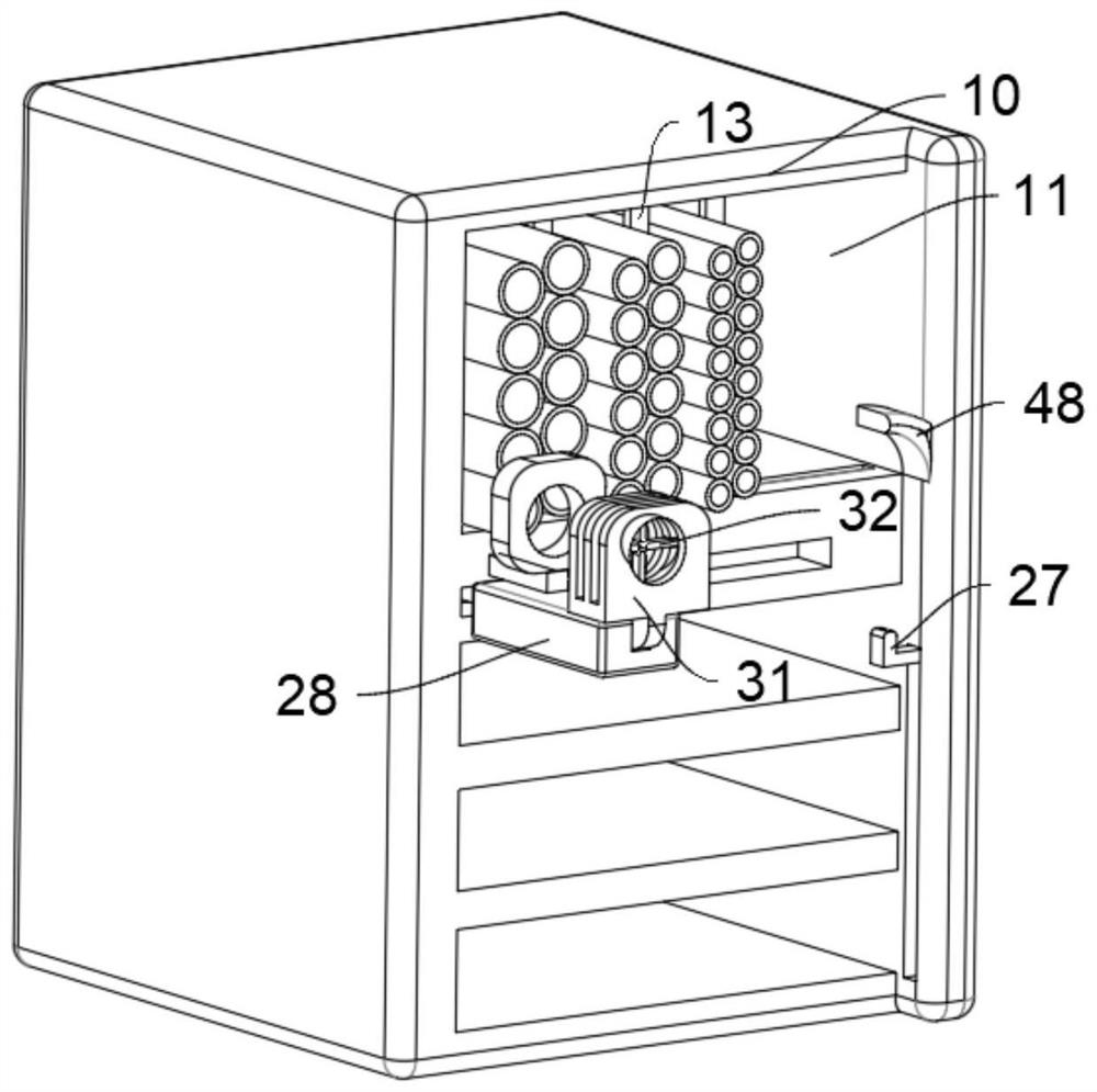 High goods shelf goods taking device for logistics