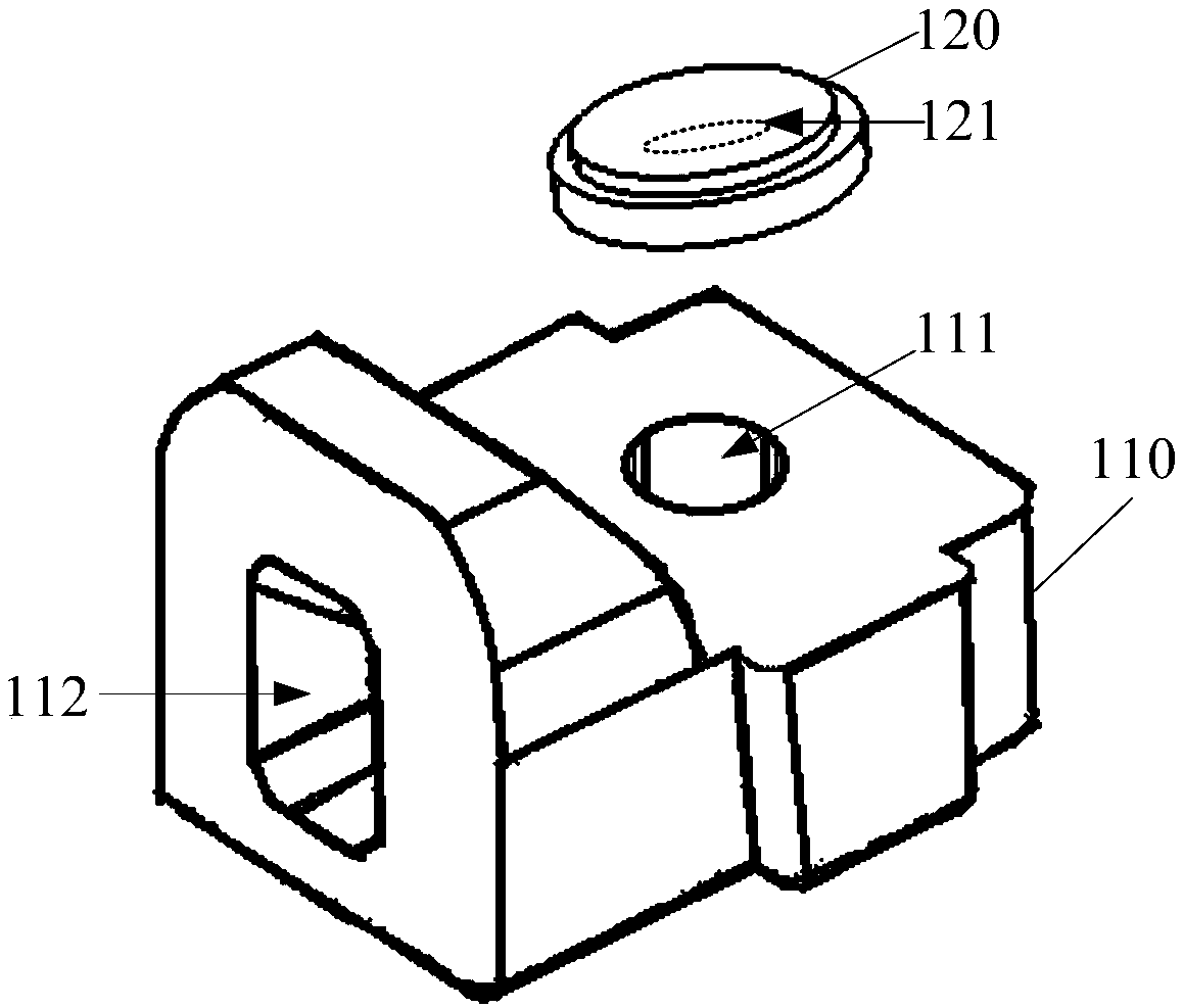 Microphone sound receiving component and mobile terminal