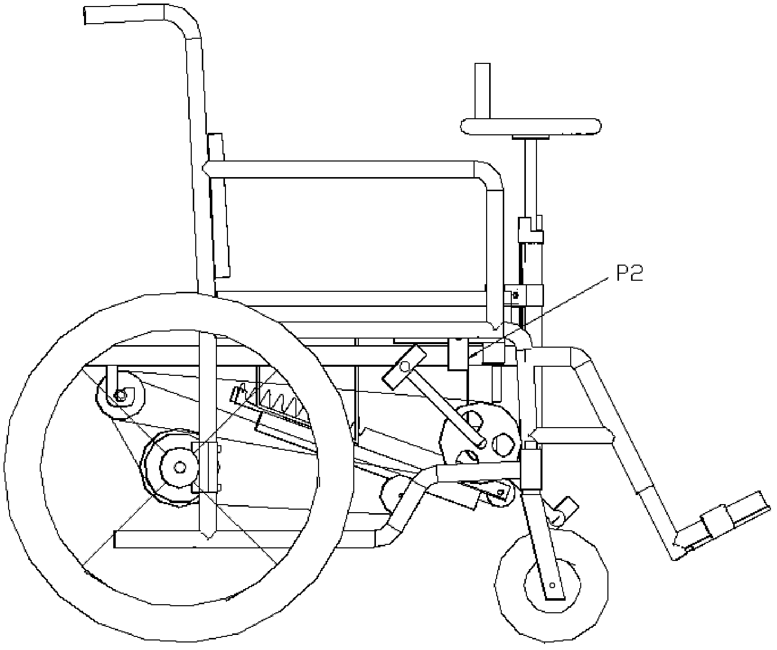 Pedal wheelchair