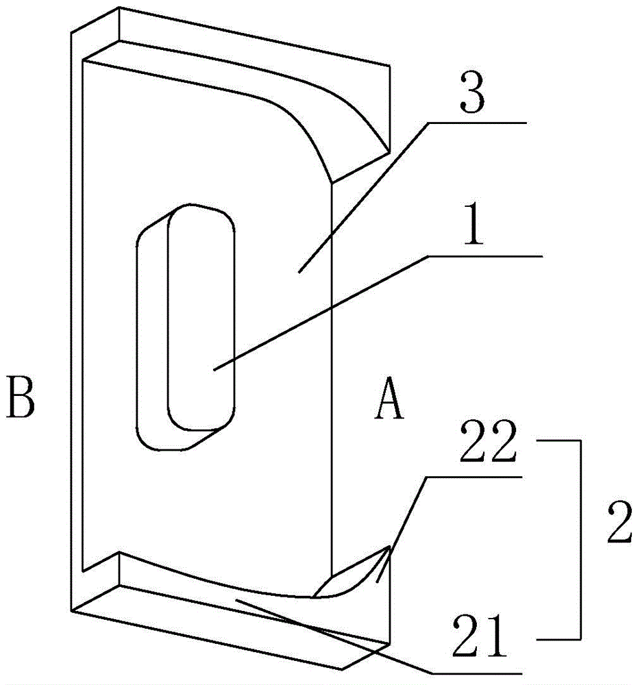 Bias magnetic core and circuit board applying magnetic core