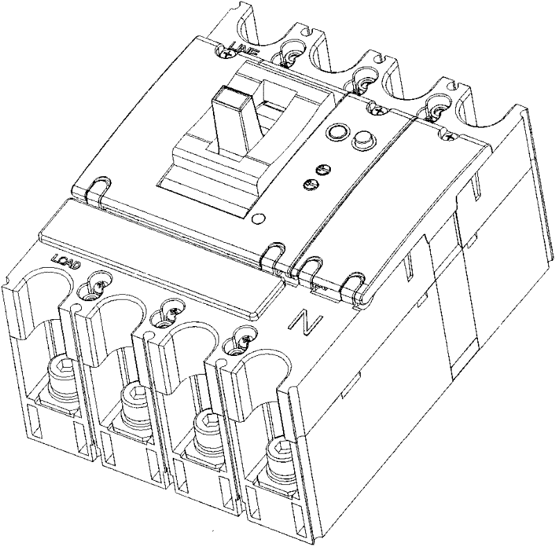 Moulded case circuit breaker with residual current protection