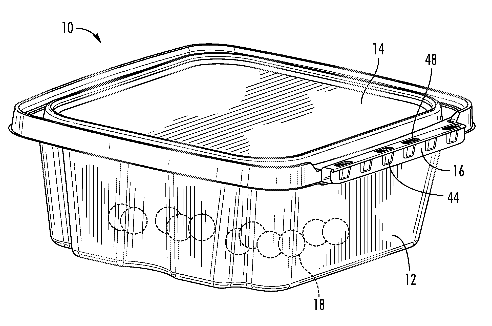 Tamper-evident container with multi-action breakaway hinge