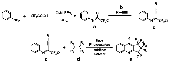 A gem-difluoropolycyclic compound and its preparation method