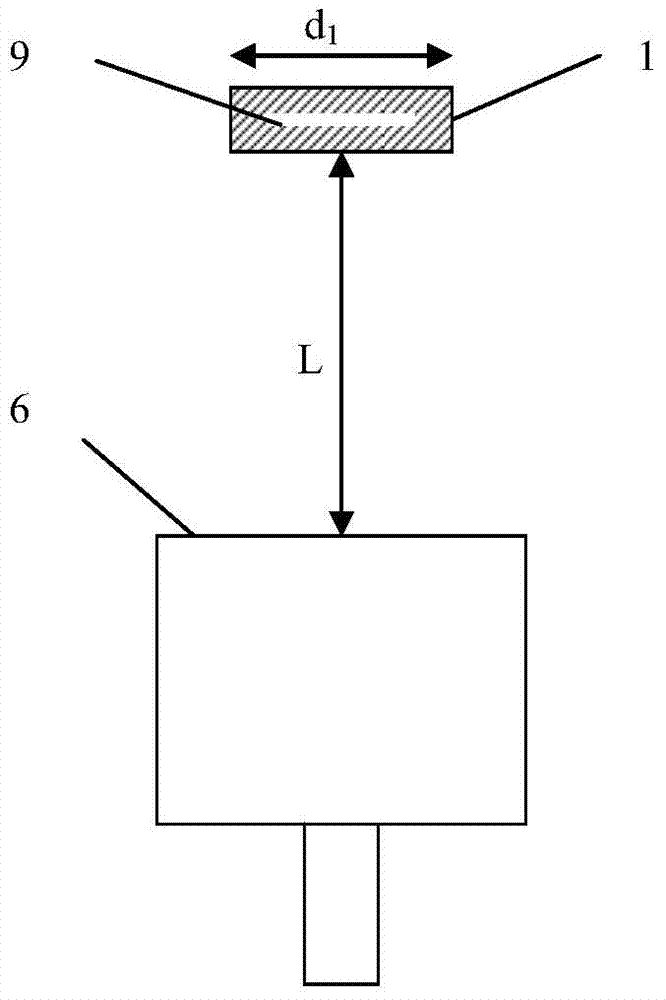 Gamma radioactive gas body source absolute detection efficiency calibration device and method
