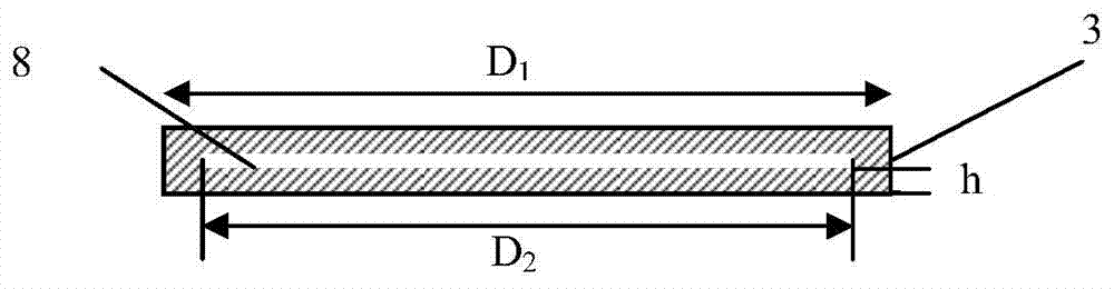 Gamma radioactive gas body source absolute detection efficiency calibration device and method