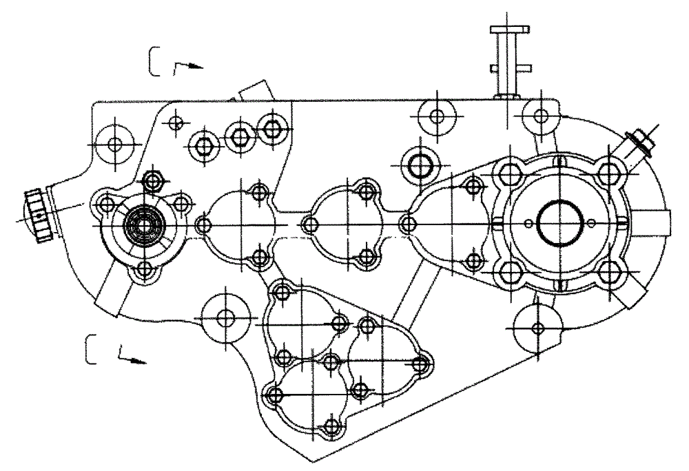 Multi-shaft high-power tiller