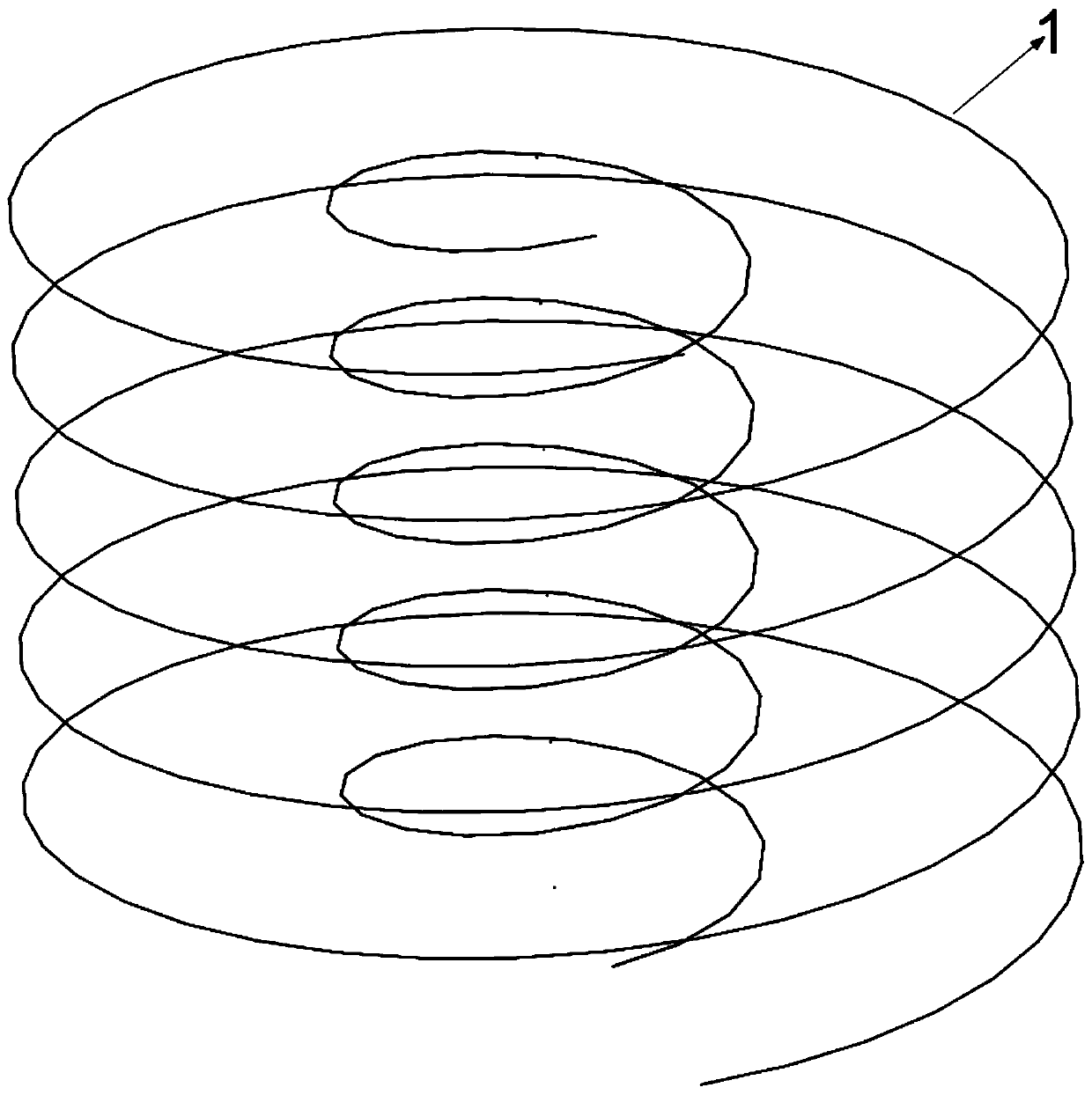 A spiral terraced fish-plant symbiosis construction method