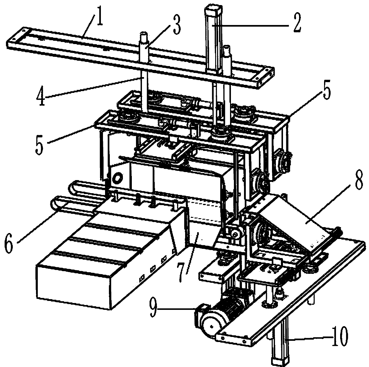 Special-shaped cigarette box opening machine