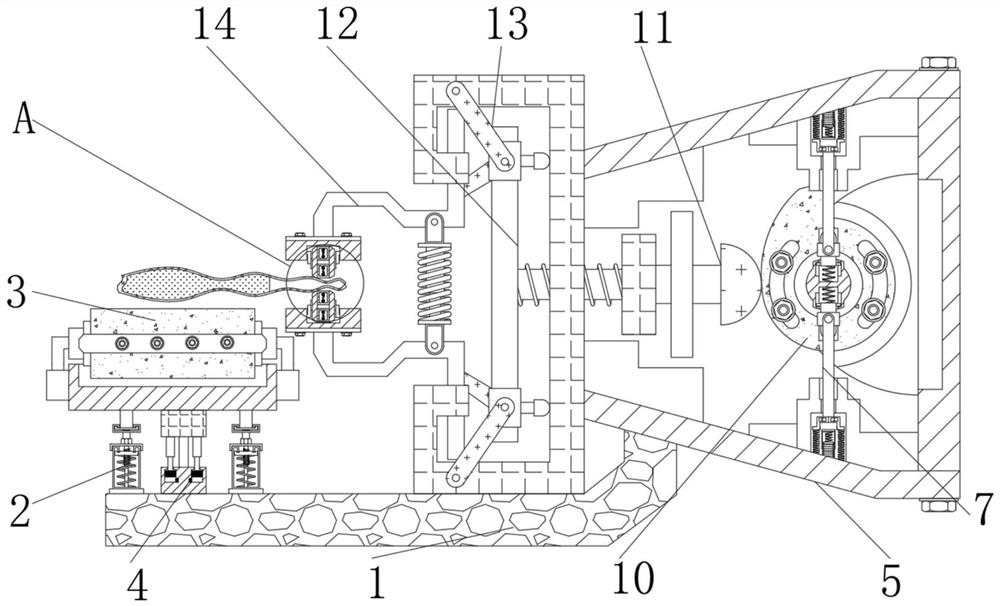 Automatic sealing device for hardware part packaging bag