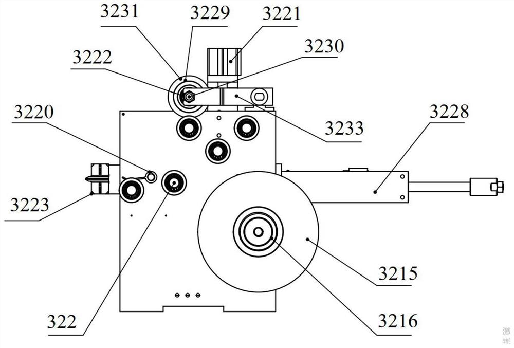 Film winding device of film winding machine